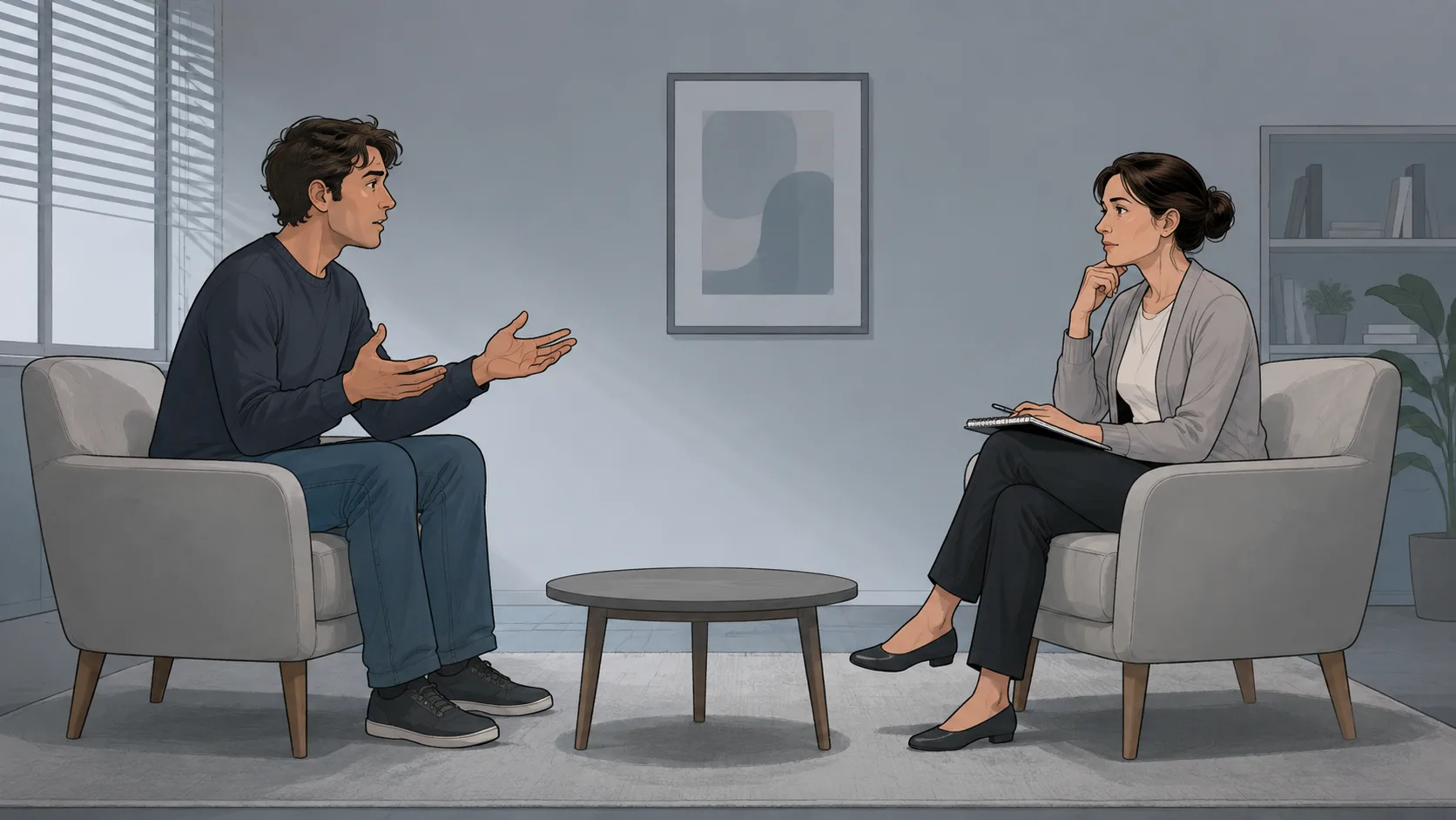 Sessão em que o paciente fala e o terapeuta não sabe por onde entrar