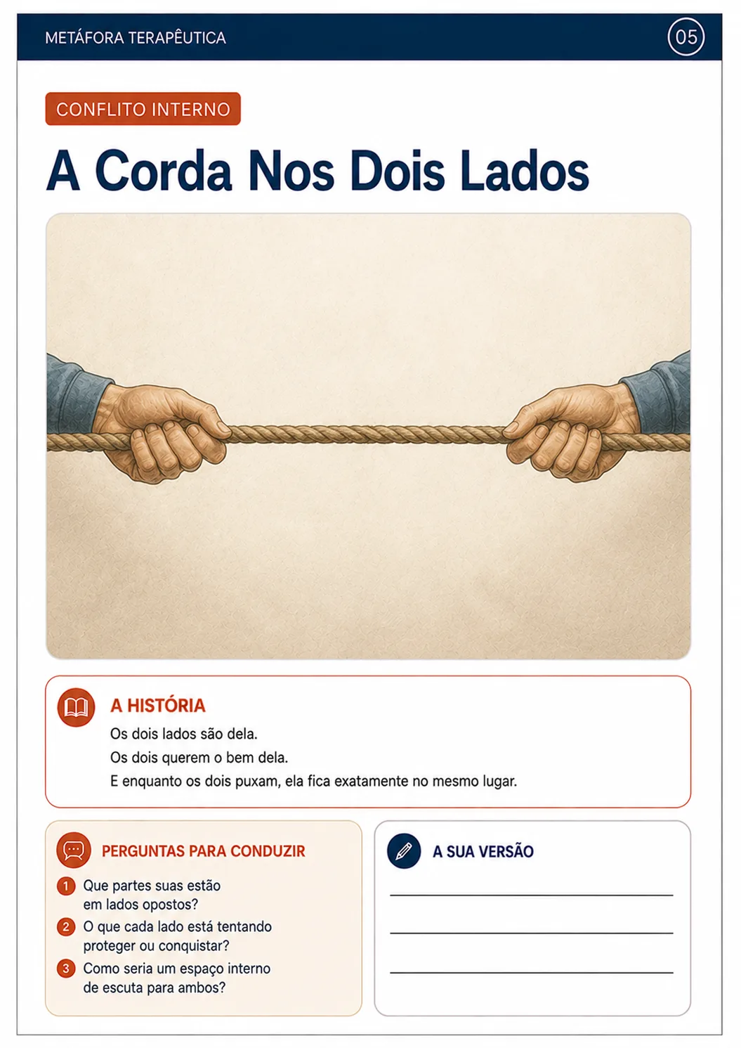 Metáfora — A corda nos dois lados